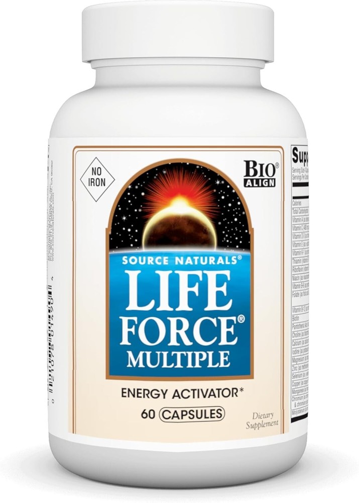 Source Naturals, Inc. Life Force Multiple No-Iron 60 Capsule