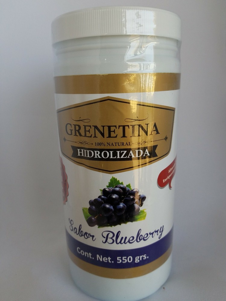 GRENETINA 100% NATURAL HIDROLIZADA ( Blueberry///Mora Azul ) 550g