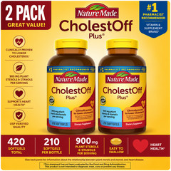 2-Pack Nature Made CholestOFF Plus, 210 Softgels