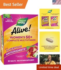 Daily Nutritional Support for Women 50+: Alive! Complete Multivitamins, 50 Count
