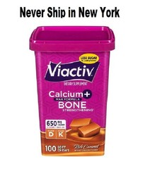 Viactiv Calcium + Vitamin D3 Supplement Soft Chews, Caramel,Calcium for Bone Hea