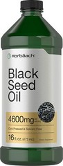 Black Seed Oil | 16 oz | Cold Pressed Nigella Sativa | Vegetarian | by Horbaach