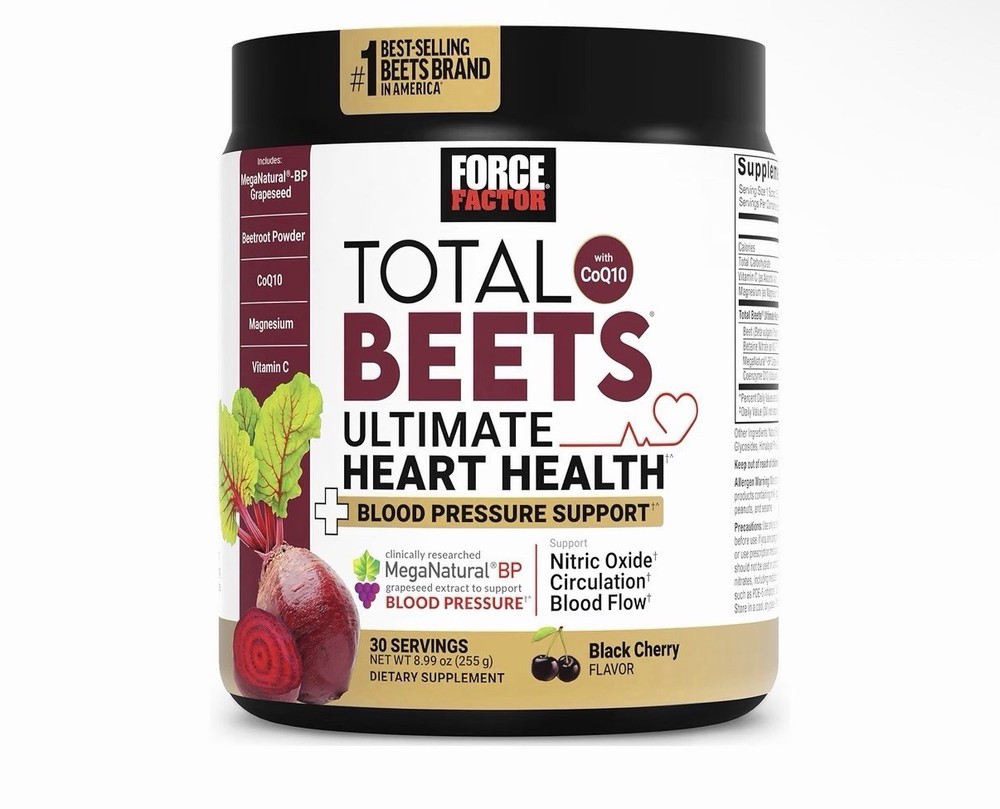 Force Factor Total Beets Ultimate Heart Health Blood Pressure Support with CoQ10