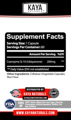 (2 Pack) High Absorption CoQ10 200mg Heart Health Support Co-Q10 Antioxidant
