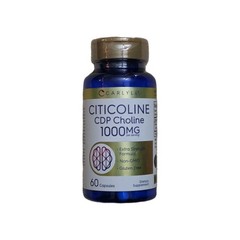 Carlyle Citicoline CDP Choline 1000mg, 60 Capsules