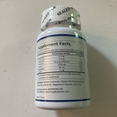 Calcium 1200mg Slow Release w/ Vitamin D and Magnesium 186 Caplets