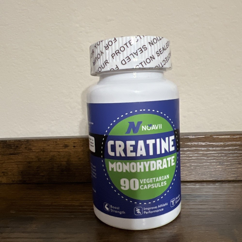 Noavii Creatine Monohydrate 90 Capsules 2,500 mg Exp 07/2026