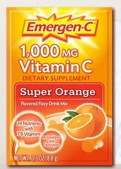 Emergen-C Super Oral Supplement, Orange Powder, 0.3 oz Packets, Box of 30