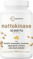 Micro Ingredients Nattokinase 10,000 FU Per Serving 240 Count (Pack of 1)