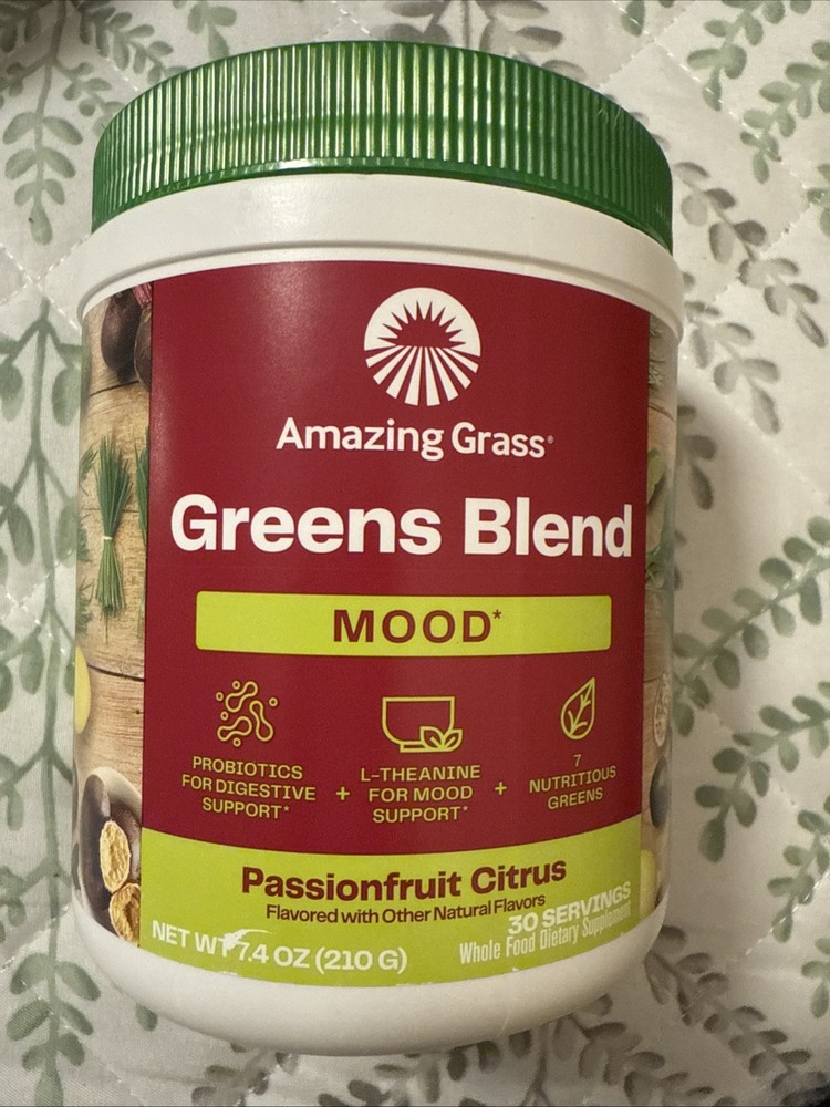 Amazing Grass Greens Blend MOOD – Passionfruit Citrus 7.4 oz 9/26