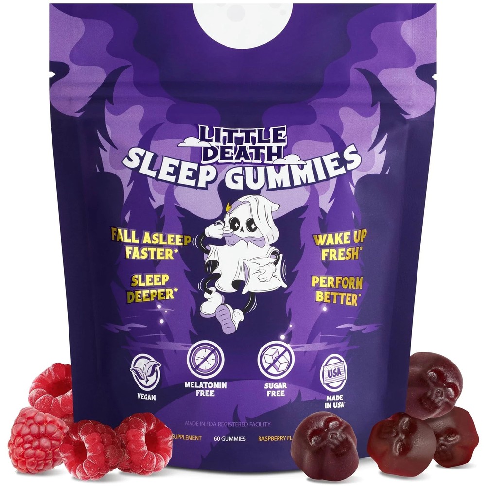 LITTLE DEATH Deep Sleep Gummies 60 Pcs. – 50 mg. Magnesium Ashwagandha Chamom…