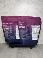 Dr. Berg Multi Collagen Peptides Unflavored Powder Two Pack 14.10 oz Exp 07/2027
