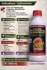HEPANAT Liver Support Herbal Syrup 2 Pack 500mL Antioxidant Detox SUGAR FREE!