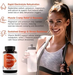 Electrolyte Capsule Complex, 120 Count – Balanced Hydration for Peak Performance