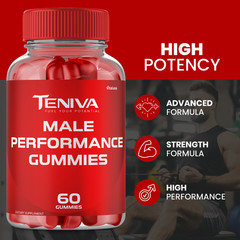 (5 Pack) Teniva Male Performance Gummies for Male Health (300 Gummies)