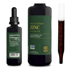 Global Healing Organic Zinc Supplements Liquid Pure Drops Immune USDA 2 (fl oz)