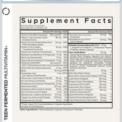 CodeAge Teen Fermented Multivitamin+ – 60 Capsules – EXP : 2028