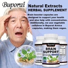 Brain Support – Ginkgo Biloba, Ginseng-Promotes Brain Health and Improves Memory