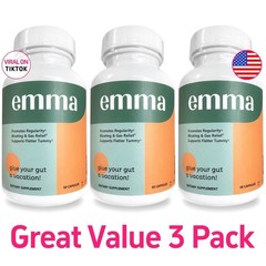 3bottles Gut Health Supplement 180 Capsules Bloating Relief & Leaky Gut hot