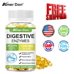 Digestive Enzymes w/ Prebiotic & Probiotics, Gas, Constipation & Bloating Relief