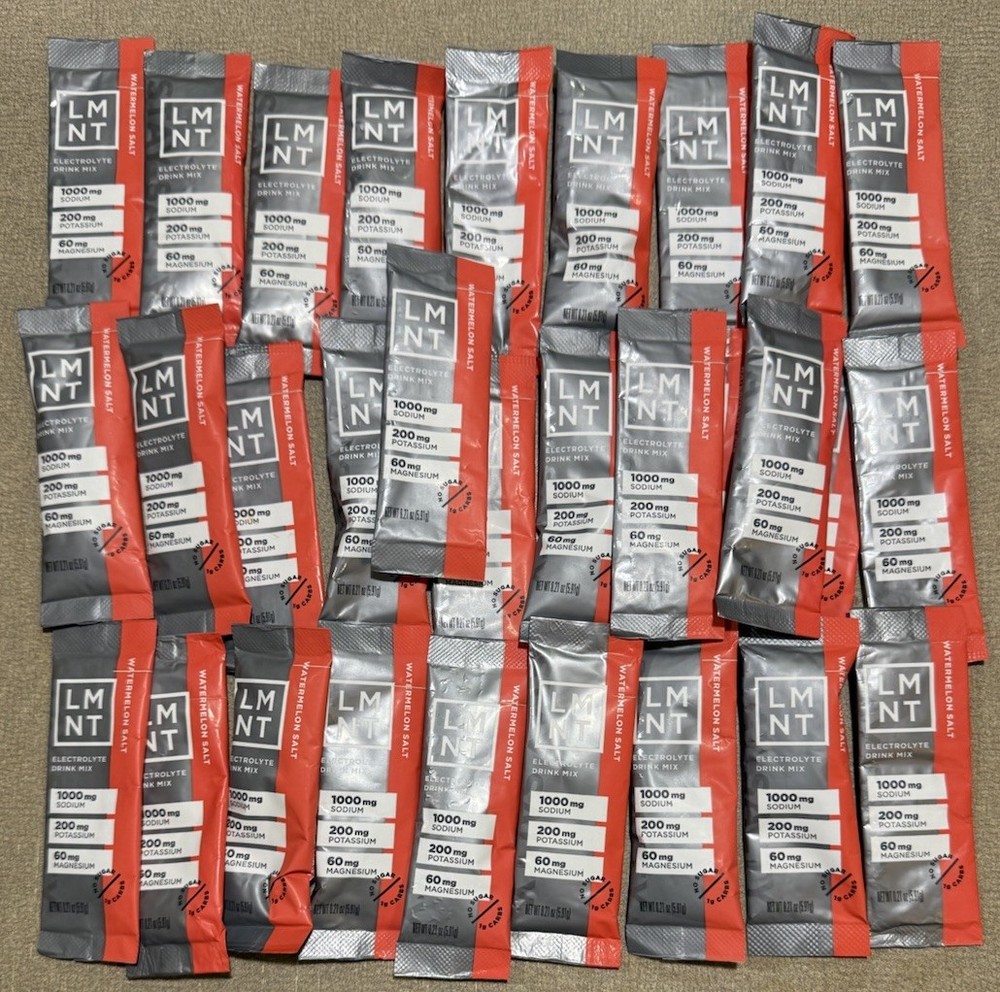 LMNT Zero-Sugar Electrolytes Watermelon Salt 30 Packs