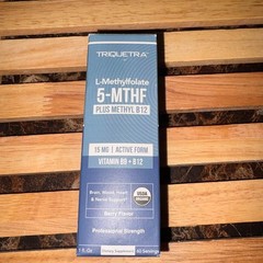 TRIQUETRA – L-Methylfolate 5-MTHF – PLUS METHYL B12 – 15 MG Organic – NEW