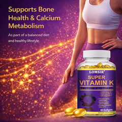 Super Vitamin K, Heart Health, Arterial Health, Calcium Balance – 60 Softgels