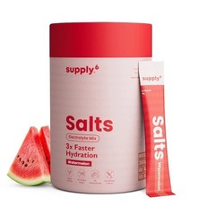 Supply6 Salts | Electrolyte Mix | Zero Added Sugar, (18 Servings, Watermelon) T2