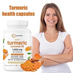 2 BOTTLES–Micro Ingredients Turmeric Curcumin|95% Curcuminoids w/ Black Pepper