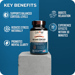 Cortisol Support Supplement 1300mg Stress Relief & Cortisol Manager 90 Pills