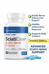 SciatiEase Labs Sciati Ease Sciatic Nerve Formula 120 Cap latest ! Exp 12-2026