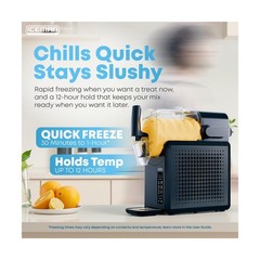 Iceman by Chefman Slush-Ease MAX 90oz Slushie Machine, 64oz Liquid Capacity F…