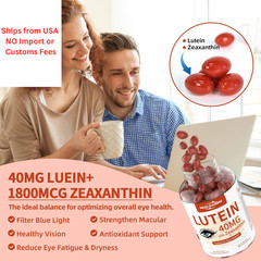 HEALOADING Lutein and Zeaxanthin Supplement Softgels: 180 Count (Pack of 1)