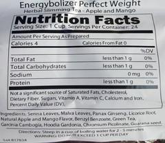 Energybolizer Perfect Weight Herbal Slimming Tea BUY AUTHENTIC
