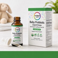 Rainbow Light Baby Probiotic Liquid Drops LGG 2.5B CFU 0.5 fl oz