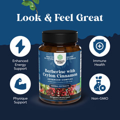 Balancing Berberine Plus 1200mg Complex Per Serving Antioxidant 90ct