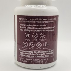 BrainMD IRON – 30 Capsules – Gentle & Easily Absorbed