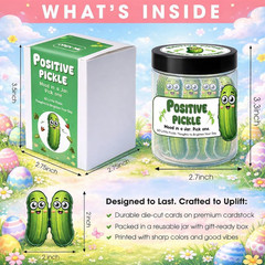 Emotional Support Pickle, Positive Pickle Jar, 60 Positive Daily Affirmations Ca