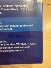 PeakVigor Colostrum 1400mg Restore & Revitalize 120 capsules