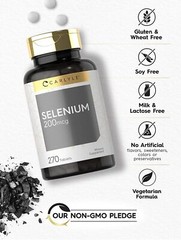 Selenium 200mcg | 270 Tablets | Vegetarian, Non-GMO & Gluten Free | by Carlyle