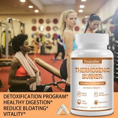 Thermogenic Fat Burner Supplement For Men & Women Helps Metabolism Energy 120ct