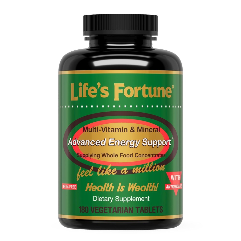 Life’s Fortune Multi Vitamin Mineral Natural Energy 180