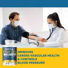 Omega 3 mg Fish Fat 6000 3 with Maximum DHA EPA – Boosts Brain, Liver,immune