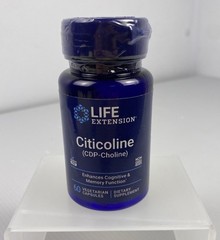 Life Extension Citicoline (CDP-Choline) Supplement, Pills for Brain Ex 2027