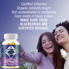 Bilberry Fruit Extract – Maximum Vision Health, Relief Eye Strain, Antioxidant