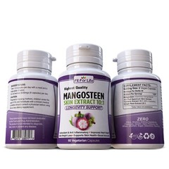 Max Mangosteen Skin Complex Supplement Pills Turmeric Ginger Root Antioxidant