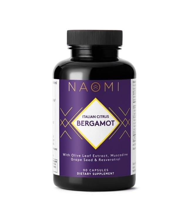 NAOMI Italian Citrus Bergamot 500mg + Resveratrol, AwardWinning Cardiologist …