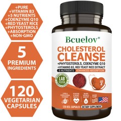 Cholesterol Cleanse Helps Lower Cholesterol Levels Antioxidants 30-120 Capsules