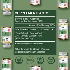 Prostate Support – Saw Palmetto – Reduce Frequent Urination, Stamina supplement