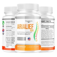 Arialief Nerve Support Supplement Capsules Sciatica Neuropathy Pain 1 Pack 60Ct